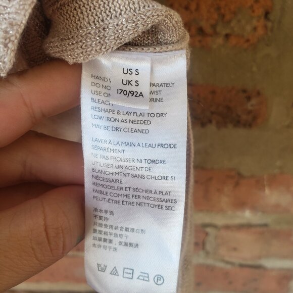 Anthropologie Alicia Shimmer Pullover Sweater Tee - Picture 4 of 6